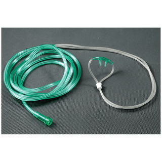 AMSINO AMSURE CANNULAS - Nasal Oxygen Cannula, Adult, Curved Non-Flared Tip with 84" Tubing (Over-the-ear Style), 50/cs (60 cs/plt) | Quantity - 1x CS