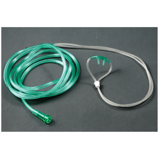AMSINO AMSURE CANNULAS - Nasal Oxygen Cannula, Adult, Curved Flared Tip with 7 ft (84") Tubing, (Over-the-ear Style), 50/cs (60 cs/plt) | Quantity - 1x CS