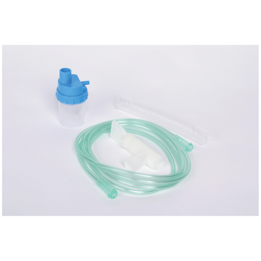 AMSINO NEBULIZER ACCESSORIESNebulizer, 5-Piece, 7ft Star-Shaped Lumen Oxygen Tubing, T-Mouthpiece, 50/cs | Quantity - 1x CS