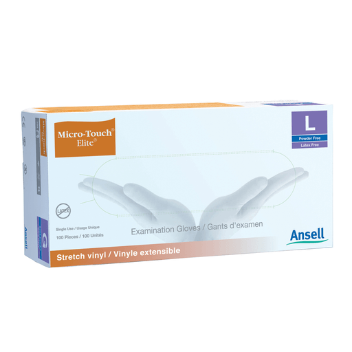 ANSELL MICRO-TOUCH STYLE 42 ELITE POWDER-FREE SYNTHETIC MEDICAL EXAM GLOVES - Exam Gloves, Medium, 100/bx, 10 bx/cs (50 cs/plt)  | Quantity - 1x CS