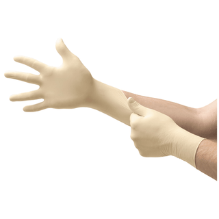 ANSELL MICRO-TOUCH DERMACLEAN LATEX EXAM GLOVE - Exam Glove, Powder-Free, X-Small, White, Non-Sterile, 100/bx, 10 bx/cs (US Only) | Quantity - 1x CS