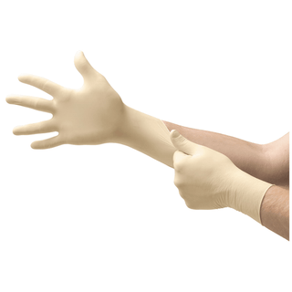 ANSELL MICRO-TOUCH DERMACLEAN LATEX EXAM GLOVE - Exam Glove, Powder-Free, X-Small, White, Non-Sterile, 100/bx, 10 bx/cs  | Quantity - 1x CS