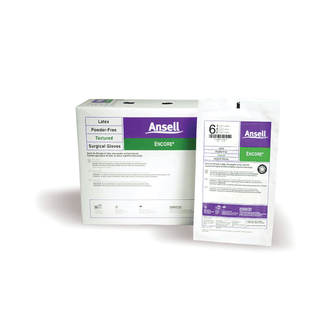 ANSELL ENCORE POWDER-FREE STERILE SURGICAL GLOVES - Surgical Gloves, Size 5, Powder-Free, Latex, Sterile, 50 pr/bx, 4 bx/cs (US Only) | Quantity - 1x CS
