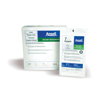 ANSELL ENCORE POWDER-FREE ORTHOPAEDIC STERILE SURGICAL GLOVES - Surgical Gloves, Size 9, 50 pr/bx, 4 bx/cs (US Only) | Quantity - 1x CS