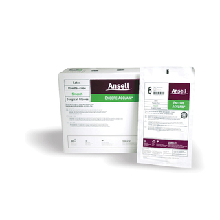 ANSELL ENCORE ACCLAIM POWDER-FREE LATEX SURGICAL GLOVES - Surgical Gloves, Size 5, 50 pr/bx, 4 bx/cs (US Only) | Quantity - 1x CS