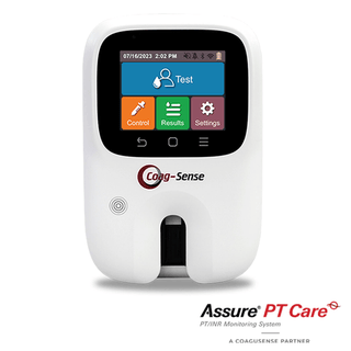 ARKRAY ASSURE PT CARE PT/INR MONITORING SYSTEM - Monitoring System Contents:  (1) Assure PT Care Meter; (1) User Manual; (1) Quick Reference Guide; (1) Testing Tips Guide & (1) Stylus Pen (DROP SHIP ONLY) | Quantity - 1x EA