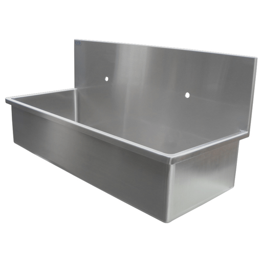 D.R.E. AVANTE DRE SCRUB SINKDOUBLE STATIONDouble Scrub Sink, Stainless Steel Wall Mount, with Rounded Corners and 12"H Backsplash48"L x 19.75"D x 22.56" H (Freight Terms are Prepaid & Add to Invoice-Contact Vendor for Specifics) | Quantity - 1x EA