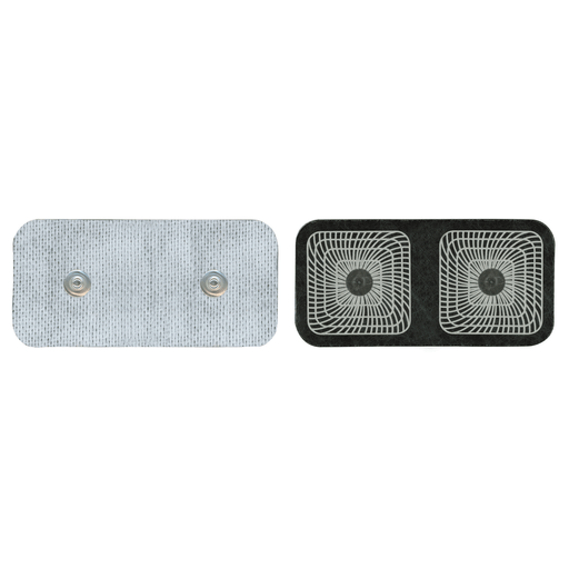 AXELGAARD ULTRASTIM SNAP ELECTRODES - Electrode, 2" x 4" Rectangle, Dual Snap, 2/pk, 10 pk/bg, 1 bg/cs | Quantity - 1x CS