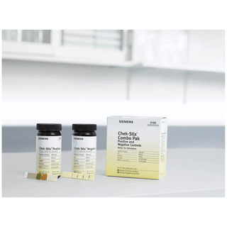 SIEMENS REAGENT & CONTROL STRIPS - Chek-Stix Urinalysis Control Strips, All Positive, 25/btl (10310482) (Item is Non-Returnable) | Quantity - 1x BTL