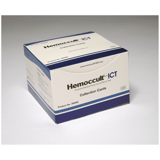HEMOCUE HEMOCCULT ICT KITS - Hemoccult ICT Sample Collection Cards, Kit Contains: Physician Instructions, 100 Single Collection Cards & 100 Sample Sticks (Minimum Expiry Lead is 90 days) (Item is Non-Returnable) (US & Canada Only) | Quantity - 1x KIT