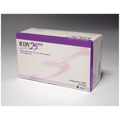 HEMOCUE ICON 25 HCGEach Box Contains: (25) Test Devices, Disposable Sample Droppers, Ziplock Bag, 2 Extra Sample Droppers & Instructions, 4 bx/cs (Minimum Expiry Lead is 90 days) | Quantity - 1x CS