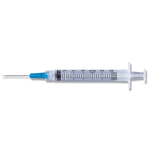 BD 3 ML SYRINGES & NEEDLES - Syringe/ Needle Combination, 3mL, Luer-Lok Tip, 18G x 1", 100/bx, 8 bx/cs (36 cs/plt) (Continental US Only) (Drop Ship Requires Pre-Approval) | Quantity - 1x CS