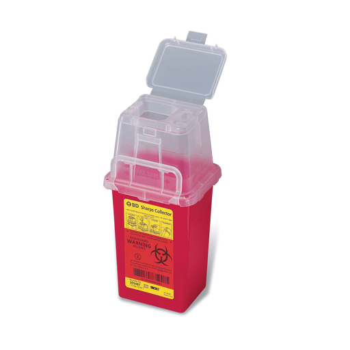 BD PHLEBOTOMY SHARPS COLLECTORS - Sharps Collector, 1.5 Qt, Phlebotomy, Red, 36/cs (30 cs/plt) (Continental US Only) (Drop Ship Requires Pre-Approval) | Quantity - 1x CS