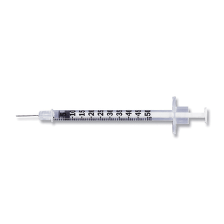 EMBECTA LO-DOSE INSULIN SYRINGES WITH NEEDLES - Insulin Syringe, mL Lo-Dose, Permanently Attached Needle, 28 G x ", Self-Contained, U-100 Micro-Fine IV, Orange, 100/bx, 5 bx/cs (Continental US Only) (Drop Ship Requires Pre-Approval) | Quantity - 1x CS