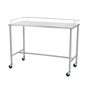 BLICKMAN INSTRUMENT TABLESSawyer Instrument Table 30"W x 34"H x 26"D On 3" Casters, Brake, 3 Sided Guardrail | Quantity - 1x EA
