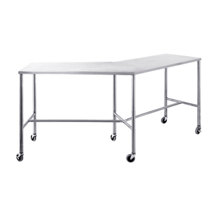 BLICKMAN INSTRUMENT TABLES - Howard Instrument Table 30"W x 34"H x 26"D On 3" Casters, Brake, 3 Sided Guardrail (DROP SHIP ONLY) | Quantity - 1x EA