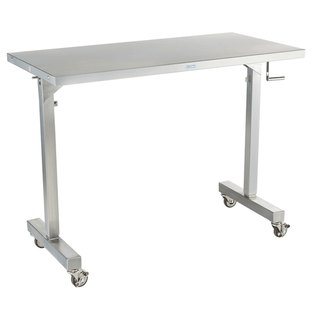 BLICKMAN INSTRUMENT TABLES - Howard Instrument Table 30"W x 34"H x 26"D On 3" Casters, Brake, 3 Sided Guardrail (DROP SHIP ONLY) | Quantity - 1x EA