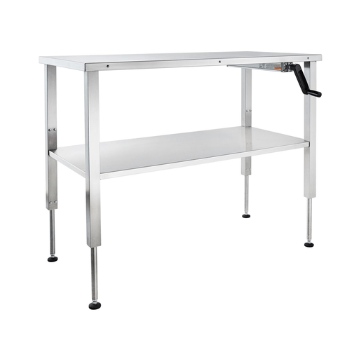 BLICKMAN INSTRUMENT TABLES - Hydraulic Instrument Table 60"W x (30 - 42)"H x 30"D, (4) 3" Casters, Brake, Shelf Manual Crank (DROP SHIP ONLY) | Quantity - 1x EA