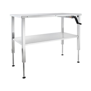 BLICKMAN INSTRUMENT TABLESHydraulic Instrument Table 60"W x (3042)"H x 30"D, (4) 3" Casters, Brake, Shelf Manual Crank | Quantity - 1x EA