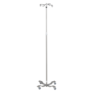 BLICKMAN IV STANDS - IV Stand, 2 Hook w/Thumb Operated Slide Lock w/5 Leg Base (DROP SHIP ONLY) | Quantity - 1x EA