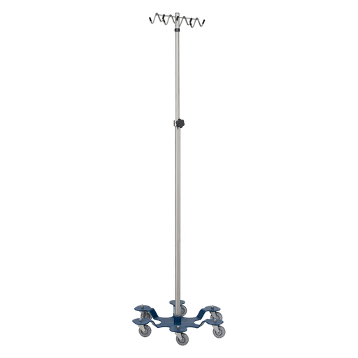 BLICKMAN IV STANDSIV Stand, Heavy Duty, Rake Hook, 6 Leg, Powder Coated Low Center of Gravity Base Stainless Steel | Quantity - 1x EA