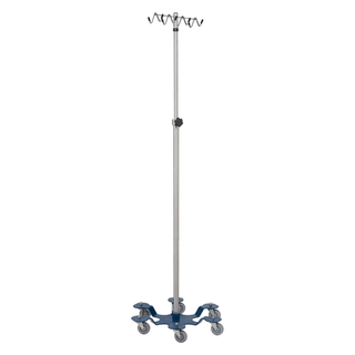 BLICKMAN IV STANDS - IV Stand, 2 Hook w/Thumb Operated Slide Lock w/5 Leg Base (DROP SHIP ONLY) | Quantity - 1x EA