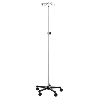 BLICKMAN IV STANDS - IV Stand, 2 Hook w/Thumb Operated Slide Lock w/5 Leg Base (DROP SHIP ONLY) | Quantity - 1x EA