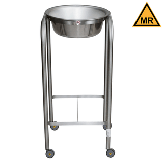BLICKMAN SOLUTION STANDS - Baker Single Basin Solution Stand, 33"H, Stainless Steel w/Basin, H-Brace, MRI Safe (DROP SHIP ONLY) | Quantity - 1x EA