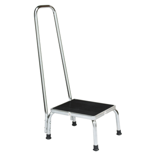 BLICKMAN STOOLS - Step Stool 1260, Stainless Steel w/Handrail (DROP SHIP ONLY) | Quantity - 1x EA