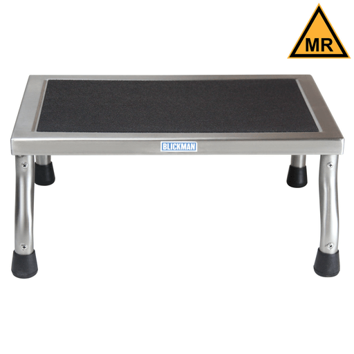 BLICKMAN STOOLS - Step Stool 1260, Stainless Steel w/Handrail (DROP SHIP ONLY) | Quantity - 1x EA