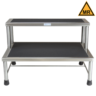 BLICKMAN STOOLS - Step Stool 1260, Stainless Steel w/Handrail (DROP SHIP ONLY) | Quantity - 1x EA