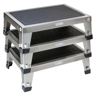 BLICKMAN STOOLS - Step Stool 1260, Stainless Steel w/Handrail (DROP SHIP ONLY) | Quantity - 1x EA