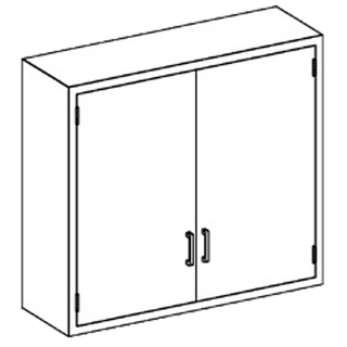 BLICKMAN WALL CABINETS - Wall Shelf Assembly 36" x 12", (2) Mounting Brackets (DROP SHIP ONLY) | Quantity - 1x EA