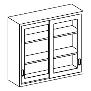 BLICKMAN WALL CABINETS - Wall Cabinet 35"W x 30"H x 13"D, (2) Stainless Steel Adjustable Shelves, Hinge Solid Door (DROP SHIP ONLY) | Quantity - 1x EA