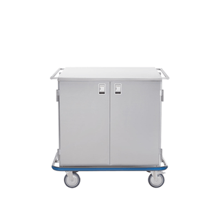 BLICKMAN CASE CARTS - Ultra Space Saver Case Cart 42"W x 55 1/2"H x 29"D, (2) Stainless Steel Wire Pullout Shelves, (1) Door (DROP SHIP ONLY) | Quantity - 1x EA