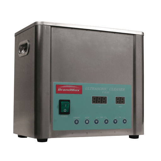 BRANDMAX TRI-CLEAN  ULTRASONIC CLEANERS - Ultrasonic Cleaner with Heat, 5 Liter, Includes Stainless Steel Hanging Basket | Quantity - 1x EA