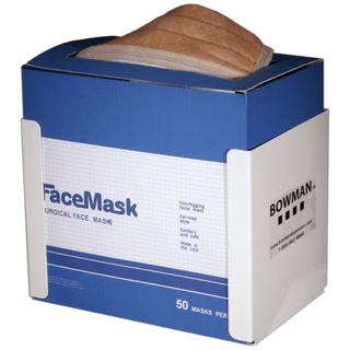 MARKETLAB BOWMAN FACE MASK DISPENSERS - Face Mask Dispenser, Tie Style, Holds One Box of Tie Style Face Masks, Keyholes For Wall Mounting, White Powder Coated Metal, 8"W x 6"H x 5"D (Made in USA) | Quantity - 1x EA