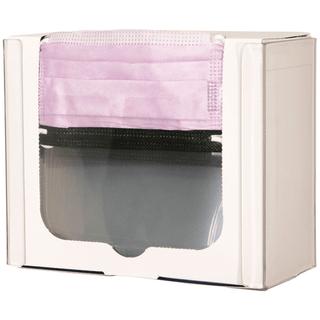 MARKETLAB BOWMAN FACE MASK DISPENSERS - Face Mask Dispenser, Shield Style, Holds One Box of Shield Style Face Masks, Two Sets of Keyholes For Dual Position Wall Mounting, Clear PETG Plastic, 9 3/16"W x 7"H x 4 3/16"D (Made in USA) | Quantity - 1x EA