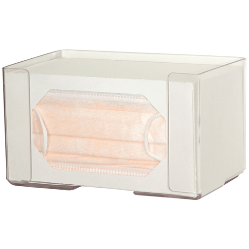 MARKETLAB BOWMAN FACE MASK DISPENSERS - Face Mask Dispenser, Earloop Style, Holds One Box of Earloop Style Face Masks, Two Sets of Keyholes For Dual Position Wall Mounting, Clear PETG Plastic, 7 11/16"W x 4 3/8"H x 4 1/8"D (Made in USA) | Quantity - 1x EA