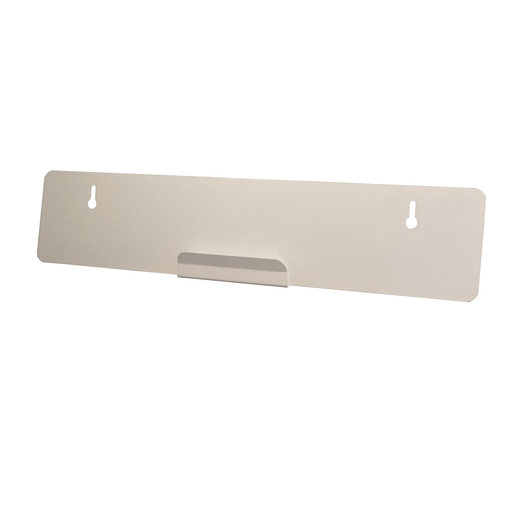 MARKETLAB BOWMAN ACCESSORIES - J-Hook Hanger, Glass, Double-Sided Semi-Permanent Tape, 22G Quartz Powder Coated Metal, 22" x 4" x " (Made in USA) | Quantity - 1x EA