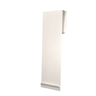 MARKETLAB BOWMAN ACCESSORIESDoor Hanger, Long, Holds Protection Organizers, 22G Quartz Powder Coated Metal, 5"W x 19"H x 2"D, (Made in USA) | Quantity - 1x EA