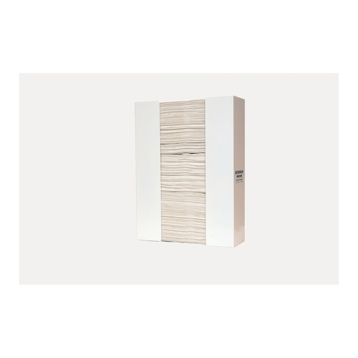 MARKETLAB BOWMAN TOWEL DISPENSER - Towel Dispenser, Tall, Holds C-Fold or Z-Fold Towels, Keyholes For Wall Mounting, White Powder Coated Steel, 11"W x 15"H x 3"D (Made in USA) | Quantity - 1x EA