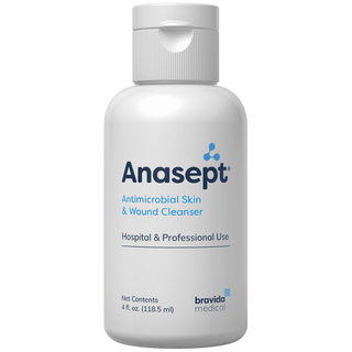 BRAVIDA MEDICAL ANASEPT SKIN & WOUND - Anasept Antimicrobial Skin & Wound Cleanser, 4oz, Dispensing Cap, 24/cs (220 cs/plt) | Quantity - 1x CS