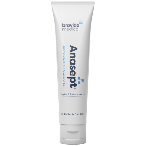 BRAVIDA MEDICAL ANASEPT SKIN & WOUND - Anasept Antimicrobial Skin & Wound Gel, 3oz, Tube, 12/cs (378 cs/plt) | Quantity - 1x CS