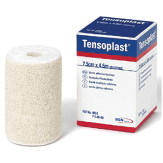 BSN MEDICAL TENSOPLAST ELASTIC ADHESIVE BANDAGESElastic Adhesive Bandage, 1" x 5 yds, White, 1 rl/bx, 36 bx/cs (020566) | Quantity - 1x CS
