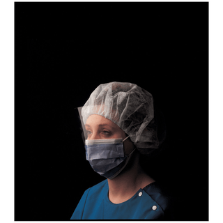 BUSSE PROCEDURAL MASKS - Fluid Resistant Mask, Full Wraparound Face Shield, Blue, 99% Eff., 100/cs | Quantity - 1x CS
