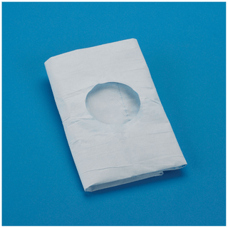 BUSSE TOWELS/DRAPES - Drape, 3" Round Fenestration, Non-Sterile, Autoclavable, Polypropylene Film Center, White, 300/cs | Quantity - 1x CS