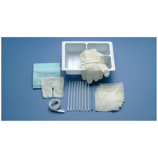 BUSSE TRACHEOSTOMY CARE SET WITH GLOVES - Tracheostomy Care Set, Extra Towel & 2 Extra Pipe Cleaners, 24/cs | Quantity - 1x CS