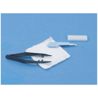 BUSSE SUTURE REMOVAL KITS - Suture Removal Kit Same as #723 except: 1 Stitch Cutter, 1 Plastic Posi-Grip Forceps & (1) 3" x 3" Gauze Sponge, Sterile, 50/cs | Quantity - 1x CS