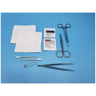 BUSSE GENERAL PURPOSE INSTRUMENT TRAYS - General Purpose Tray, Mosquito Hemostat (curved) & Fine Point Scissors, Sterile, 20/cs (US Only) | Quantity - 1x CS